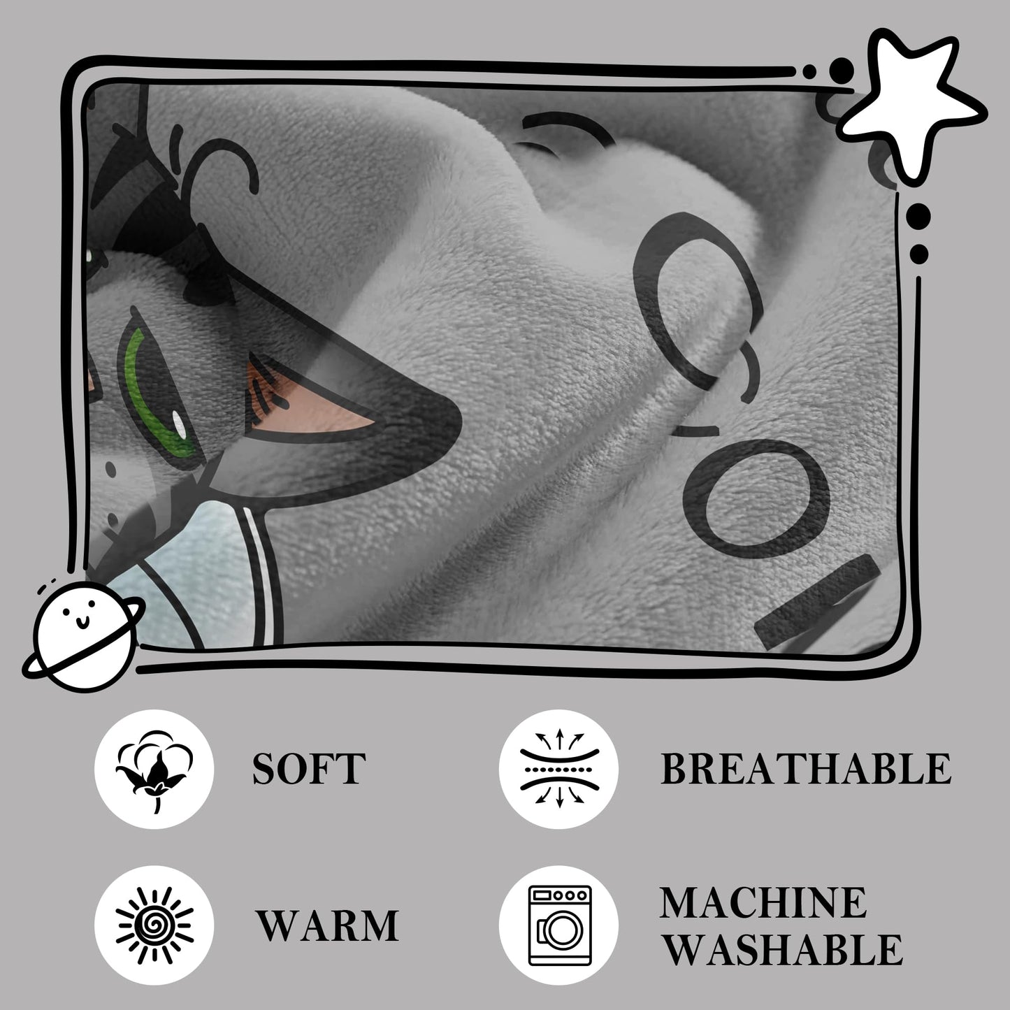 Get Well Gifts for Women/Men After Surgery, Sympathy Gift, Get Well Soon Blanket 50"X60", Feel Better/Surgery Recovery Gifts for Women, After Surgery Gifts, at Least You Dont Have To Wear A Cone Throw