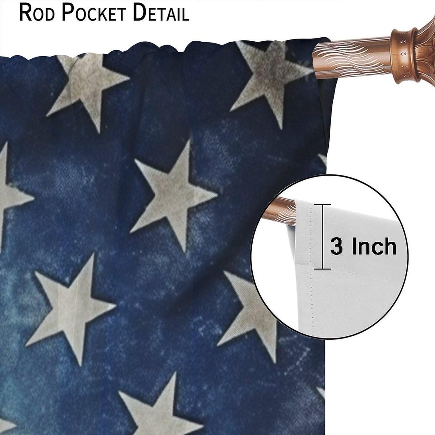 Yearn Jear Horse Window Curtains, Retro American Flag Western Wild Horses Curtains for Living Room,Rustic Farm Animal Cowboy Running Horse Drapes 2 Panel Sets,42x45 Inch Decor