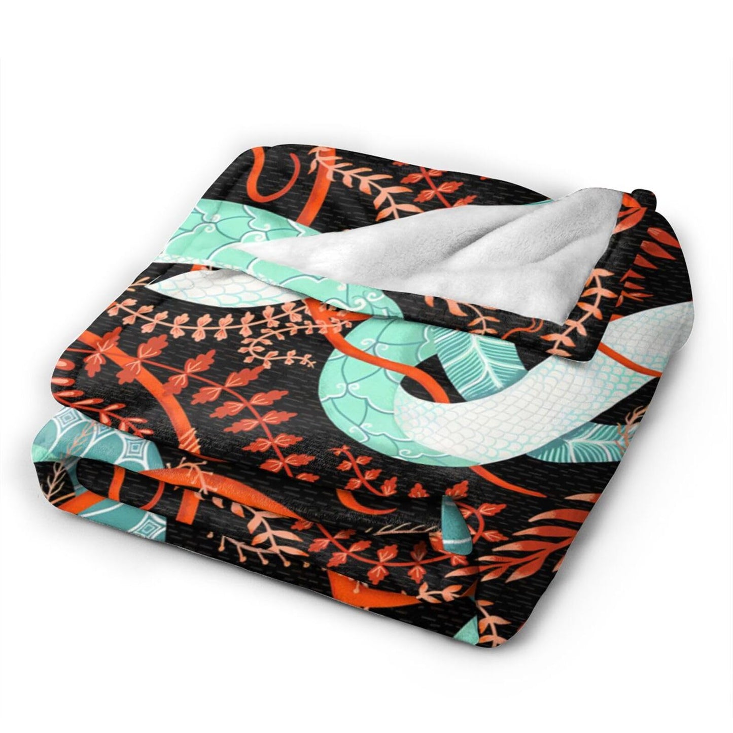 Tijuboni Snake Throw Blanket Snake Gifts for Girls Boys Women Men Kids Adults Soft Flannel Fleece Blanket for Couch Sofa Bed Home Decor 40"x50"