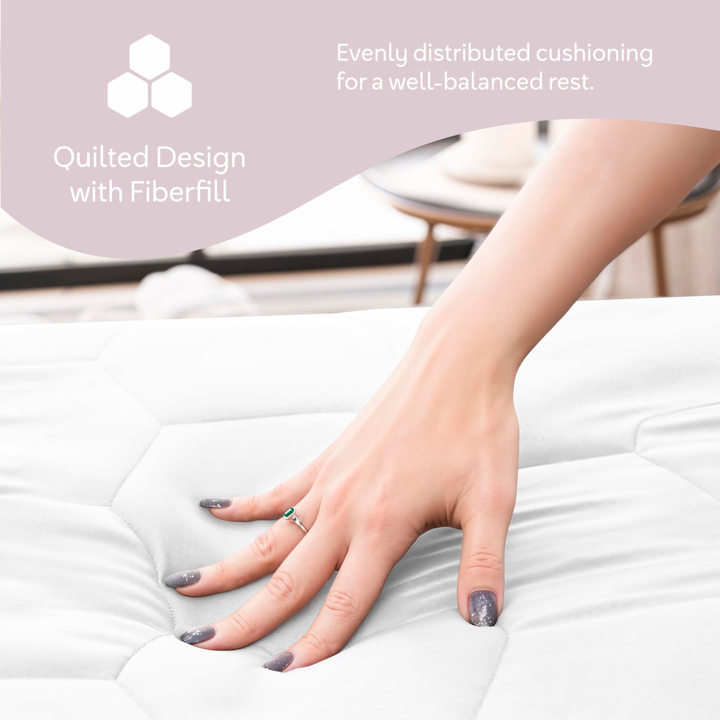 Hearth & Harbor Twin XL Size Quilted Fitted Mattress Pad Cover, 100% Waterproof Mattress Protectors, College Dorm Room Essentials, Deep Pocket Fitted Mattress Cover 8" - 21", White