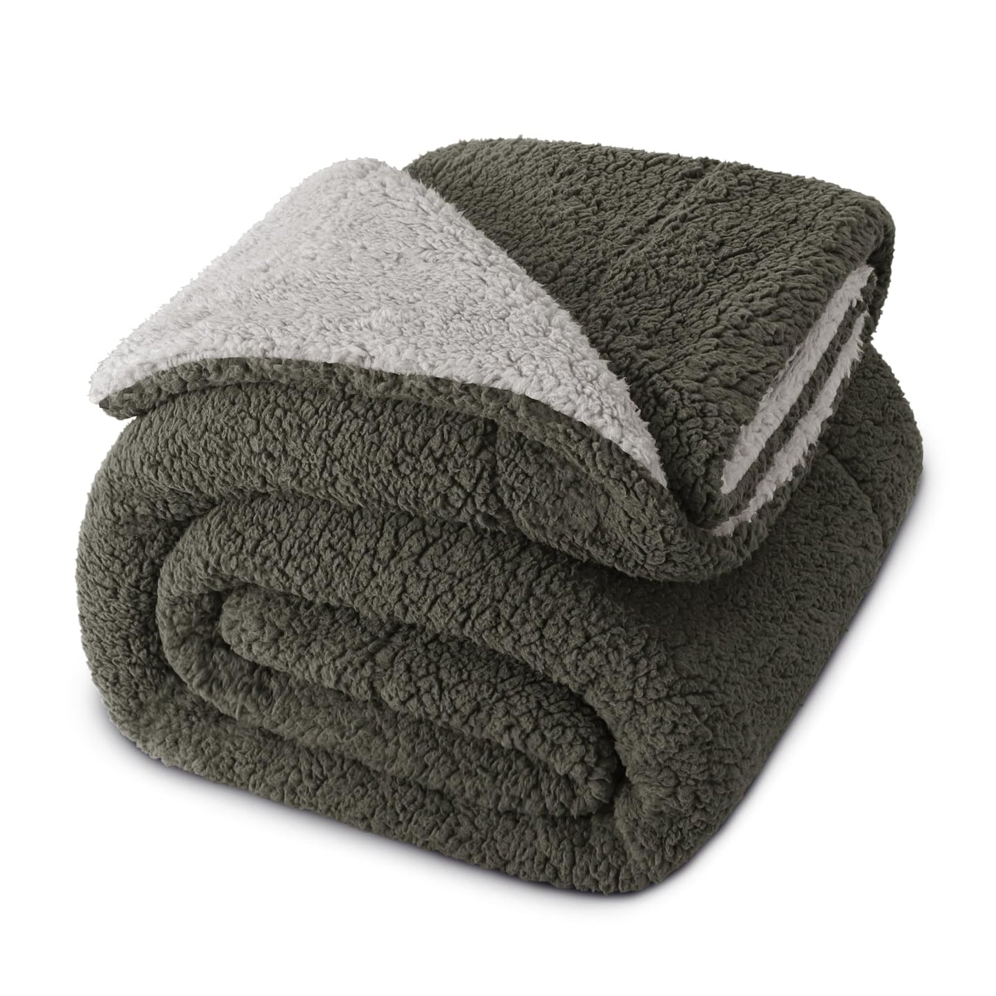 Exclusivo Mezcla Extra 50x70 Inches Leaves Pattern Throw Blanket and 50"x60" Sherpa Fleece Throw Blanket