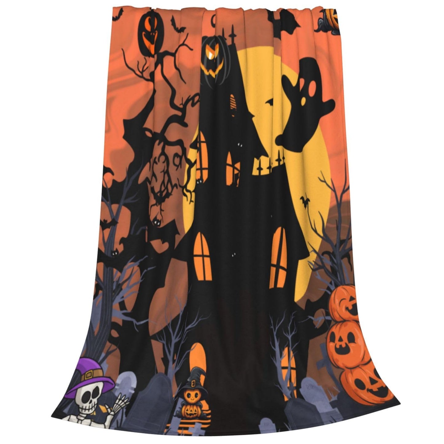 Cute Halloween Blankets for Kids/Adults, Spooky Blanket for Boy/Girls/Toddler, Throw Blanket for Couch 40"x 60"