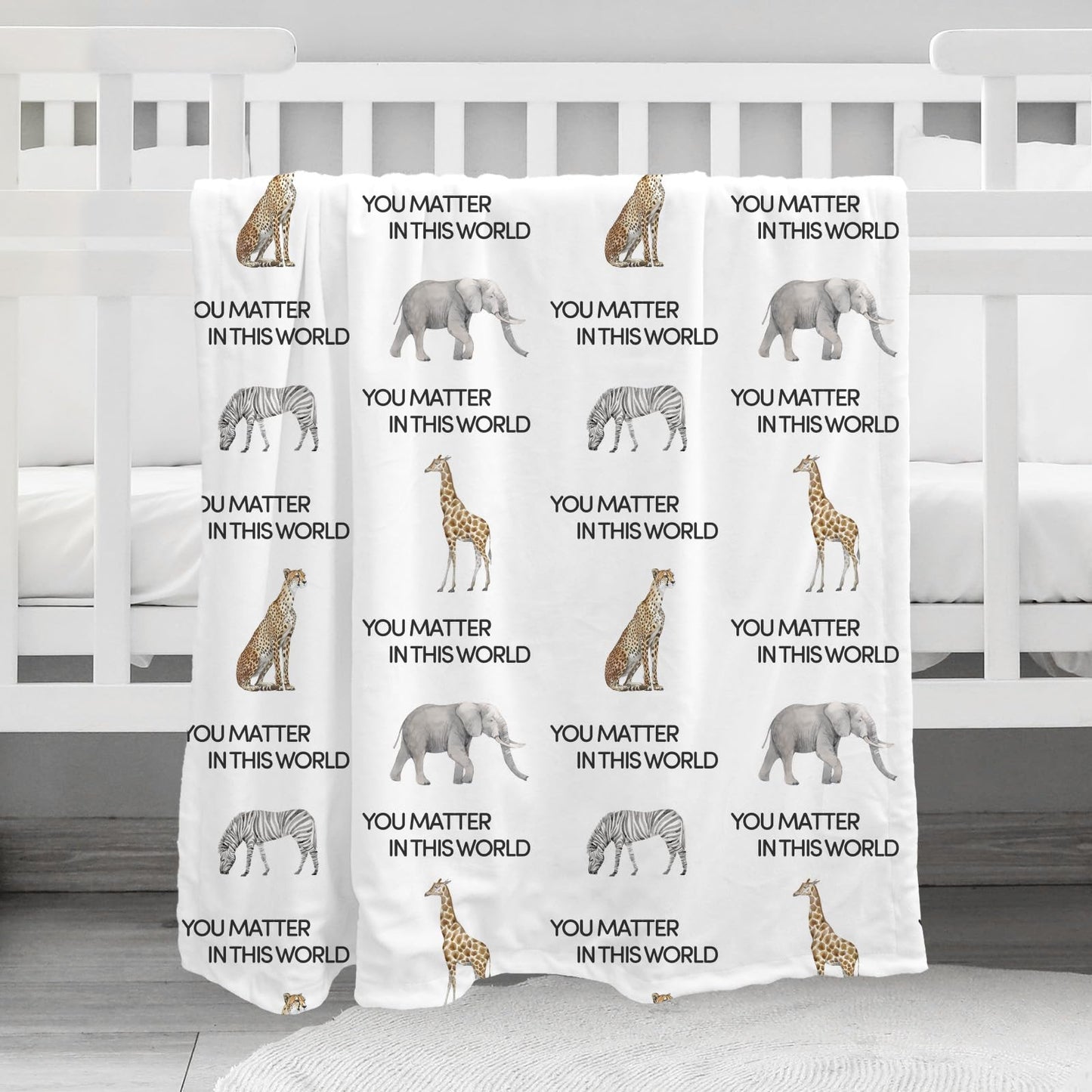 CIVARUA KIDS Minky Baby Blanket for Boys, Soft Plush Receiving for Newborns - Leopard 30x40 Inches