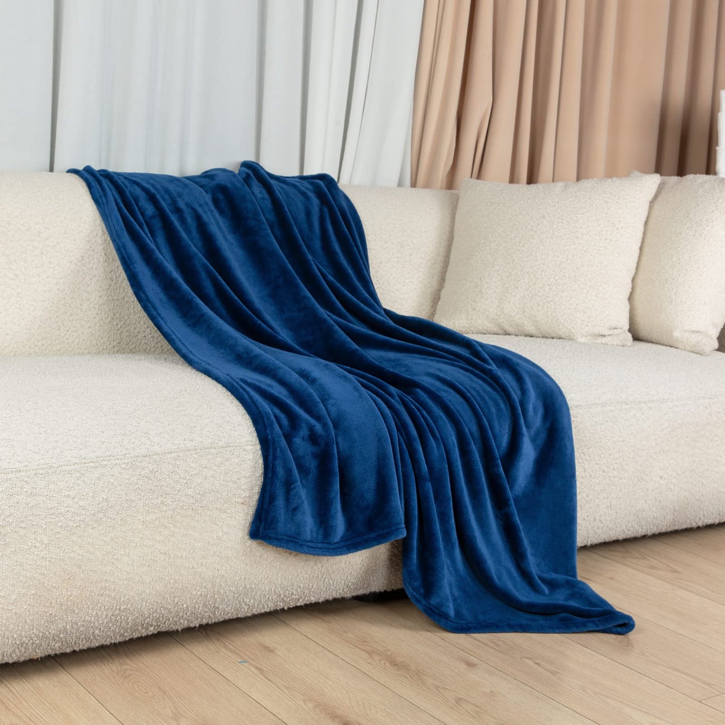 MYCRAFT Twin Size Fleece Throw Blanket for Couch 60"×80" Lightweight Super Soft Cozy Microfiber Flannel Blanket for Sofa, Bed,Chair