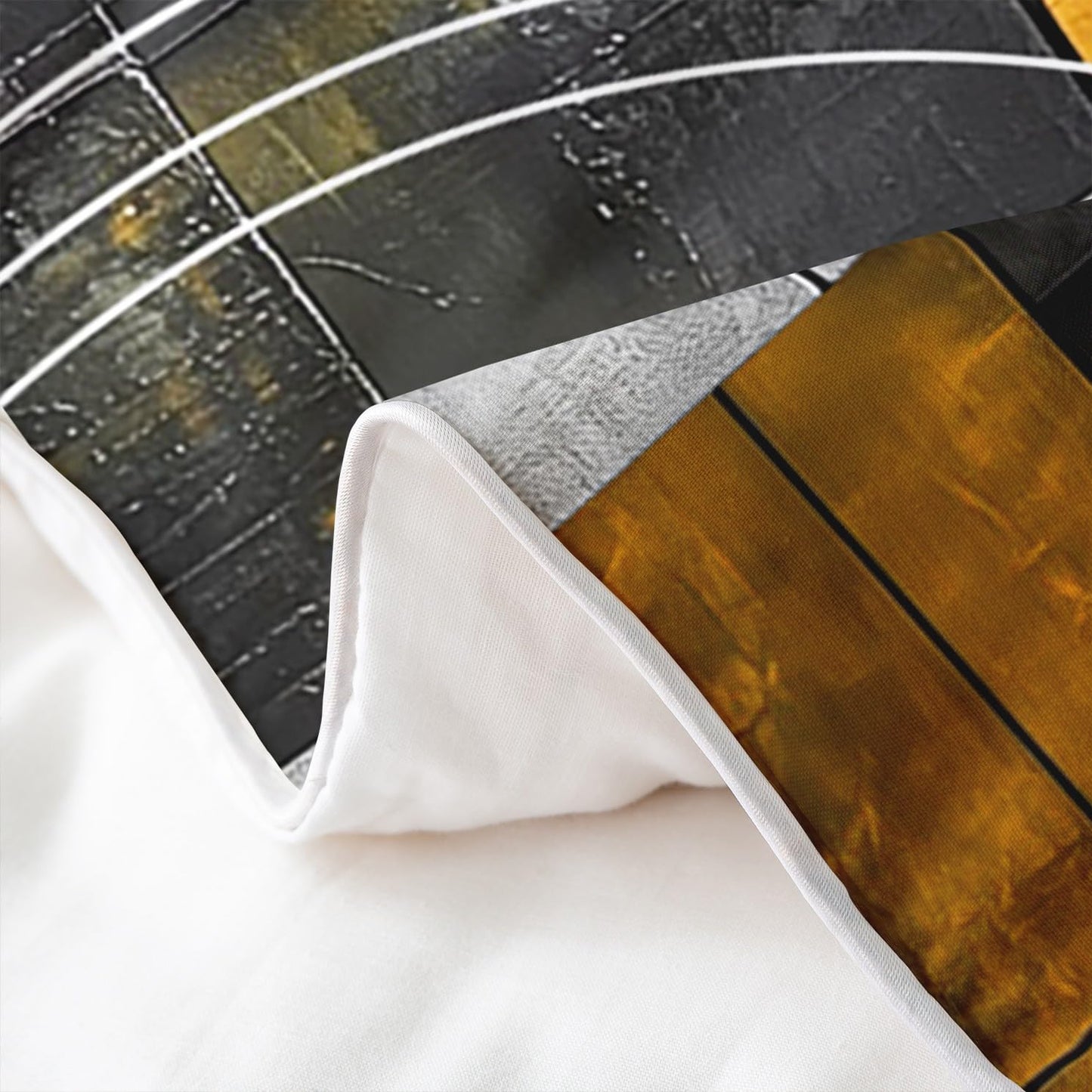 jejeloiu Olive Yellow Duvet Cover 100% Cotton King Size Kids Abstract Geometric Comforter Cover for Boys Girls Teens Modern Art Bedding Set Breathable Soft Room Decor