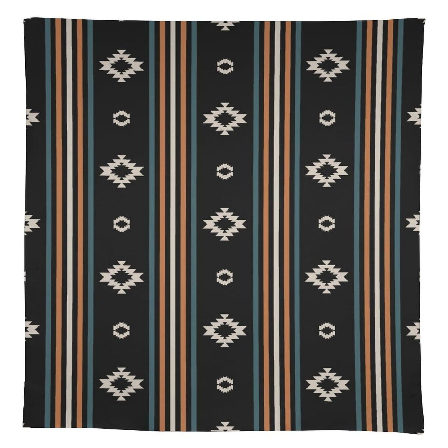 Aztec Tablecloth,Western Ethnic Geometric Stripe Print Table Cloth for Farmhouse Home Kitchen Dining Party Patio Indoor Outdoor Rectangle 55x55in