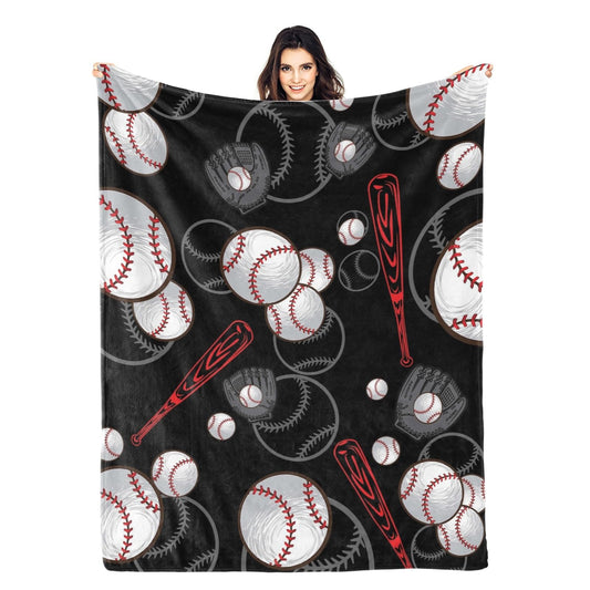 Baseball Blanket Gifts, Baseball Throw Blanket for Boys, Baseball Gifts for Kids, Teens, Adults Baseball Lovers, Sport Baseball Print Soft Cozy Blanket for Couch Bed (50"X40", Baseball)