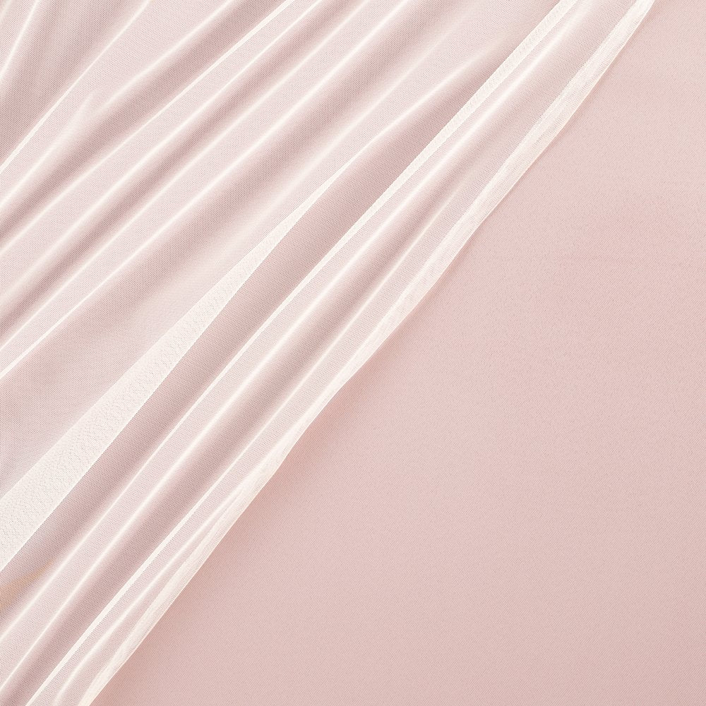 TOWN & COUNTRY LUXE Talia Double Layer Indoor Curtains, Sheer and Room Darkening Blackout, Grommet Top, Energy Efficient, 2-Pack Set, 52"x84", Rose Blush