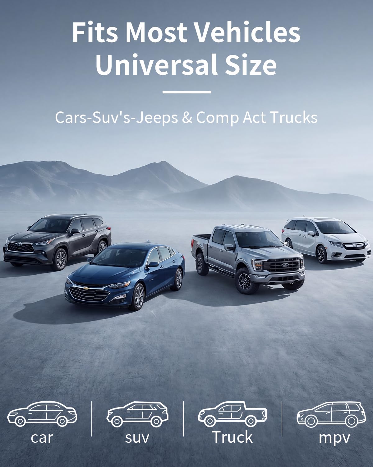 Umbrauto Back Seat Car Air Mattress: Cordless Inflatable SUV Car Camping Bed for Truck Van with Built-in Air Pump, Thickened Double-Sided Flocking Travel Car Sleeping Pad