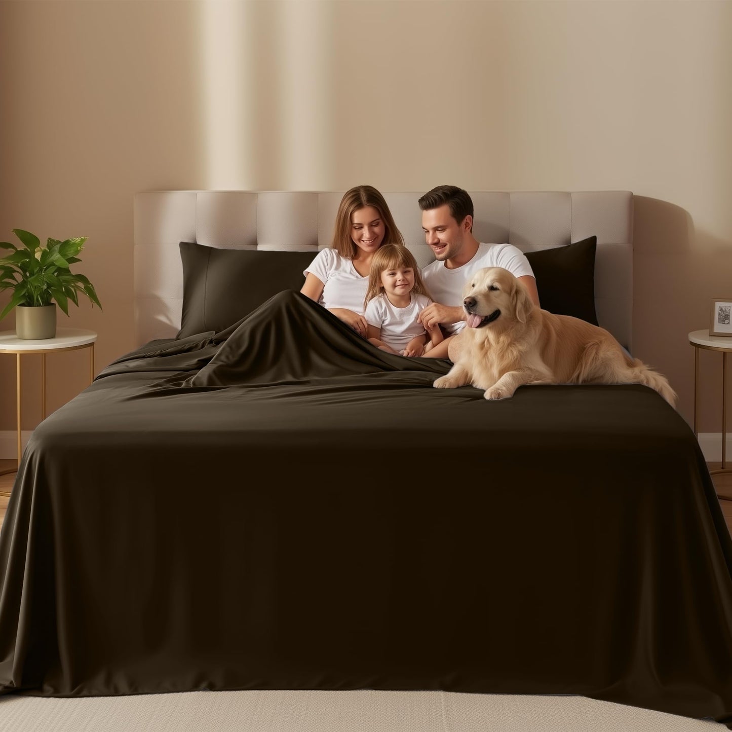 Utopia Bedding Twin Sheet Set – 3 Piece Bed Sheets for Twin Size Bed, Soft and Breathable Microfiber, Includes 1 Fitted Sheet, 1 Flat Sheet and 1 Pillowcase – Oeko Tex (Brown)