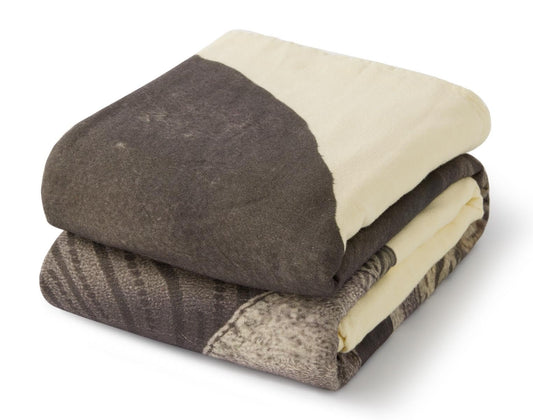 100% Cotton Boho Throw Blanket for Home Decor – Classic Farmhouse Quilt Bedding, Muslin Blankets for Adults, Vintage Woven Decorative Blanket for Couch, Bed Layering Use, Elephant Printed, 50"x60"