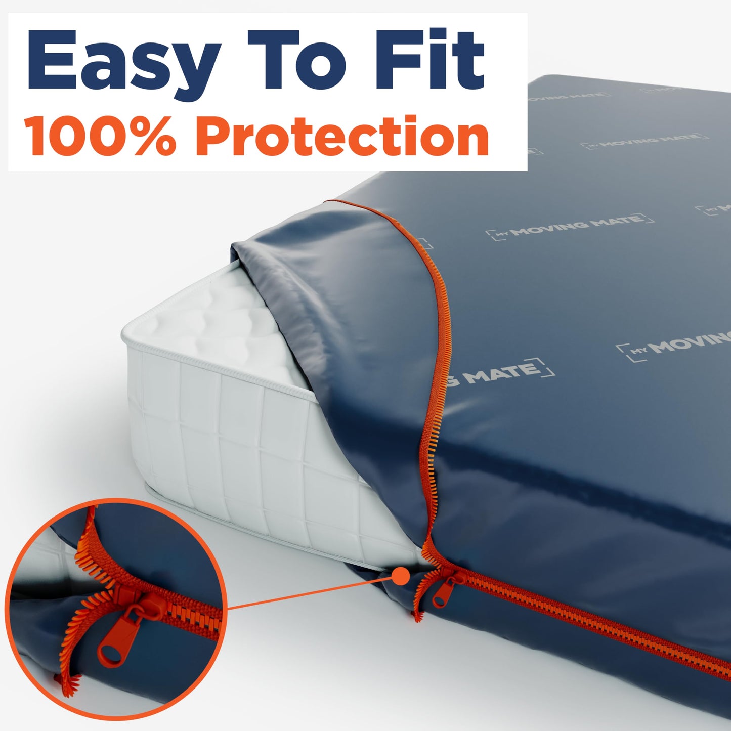 Queen Size Mattress Bag for Moving and Storage - Opaque with Zip