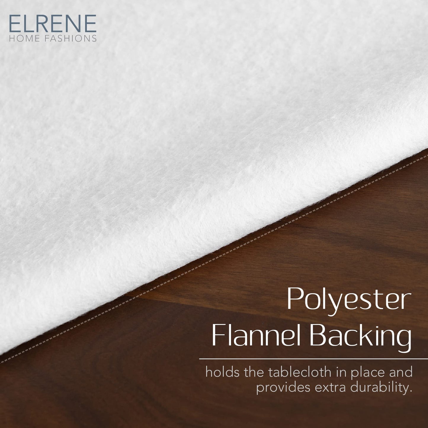 Elrene Home Fashions Callisto Tropical Floral Water- and Stain-Resistant Vinyl Tablecloth with Flannel Backing, 52 Inches X 70 Inches, Rectangle, Yellow