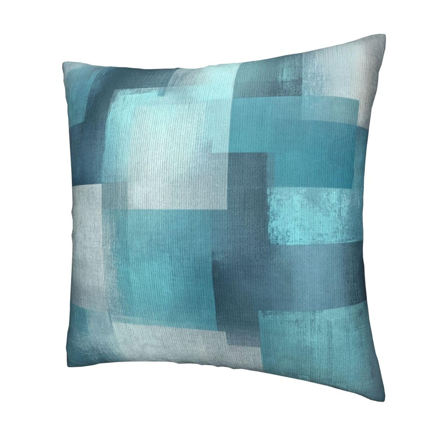Droerfes Turquoise Grey Teal Throw Pillow Covers Set of 2 Couch Pillow Case Decoration Cushion Covers for Sofa Home Living Room Bedroom Outdoor 18X18 Inch