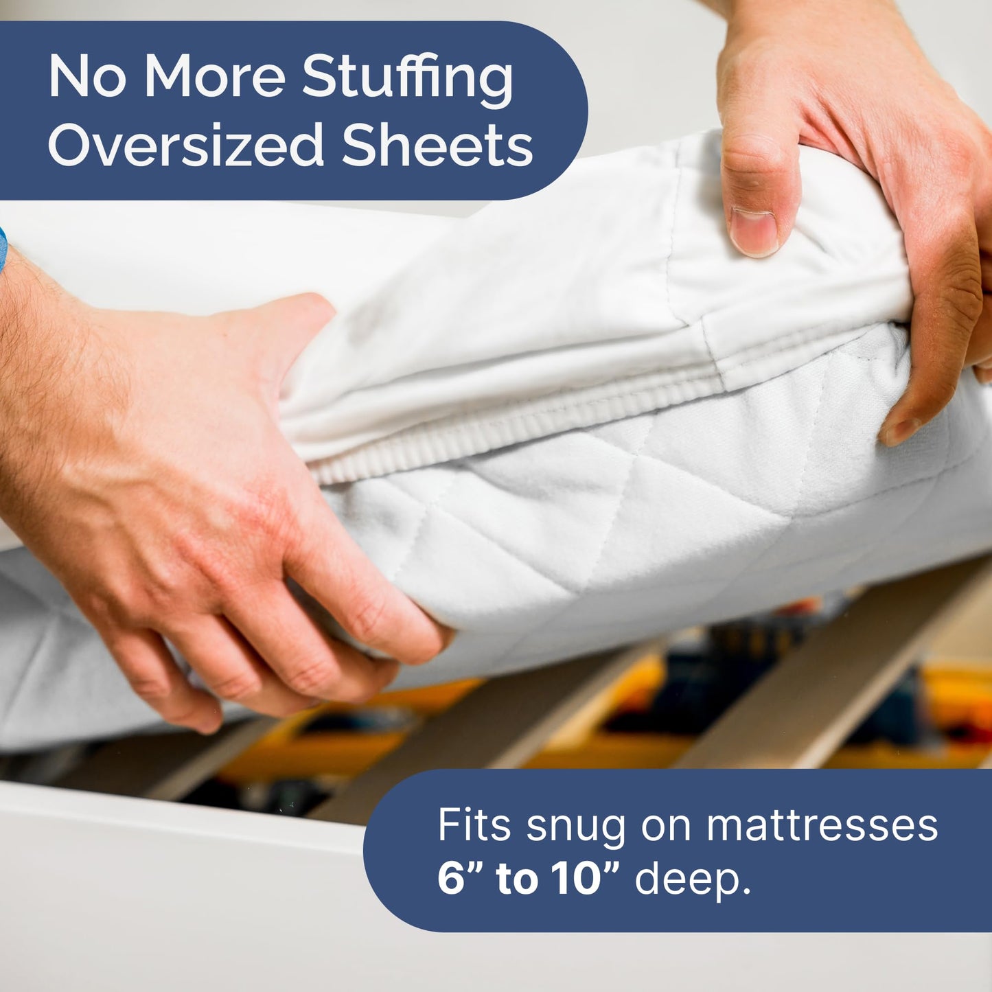Cot Sheet Set 33” x 75” – Easy-Fit Cot Size Mattress Sheets – Ideal for Narrow Twin, Camper Bunk, RVs, Twin Bunks, Day Care and Camping Cots - Cot Size Fitted Sheet fits 6” to 10” Mattresses – White