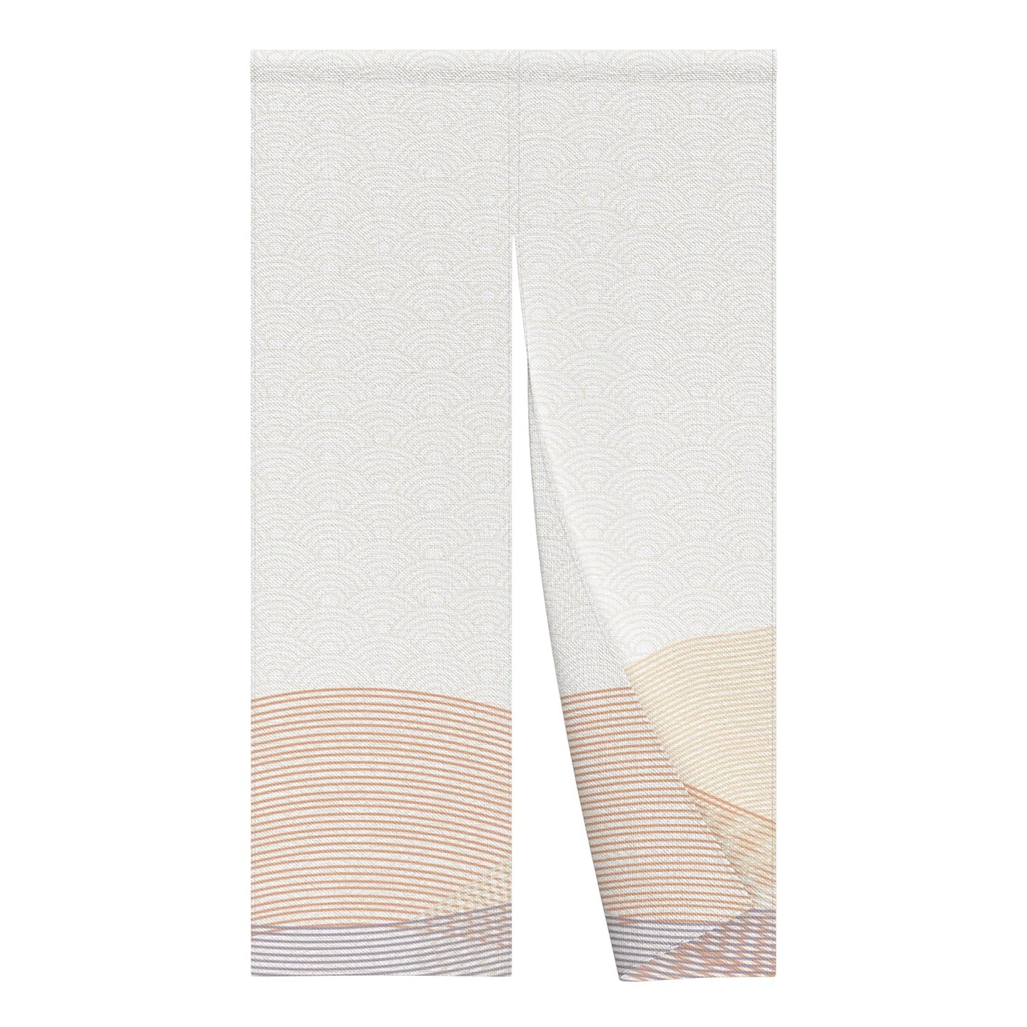 Leowefowa Traditional Japanese Noren Doorway Curtain Double Sided Window Treatment Tapestry Polyester for Room Divider Curtains Kitchen Home Decorations (Stream-Lined Wave) 33.5"x 59"