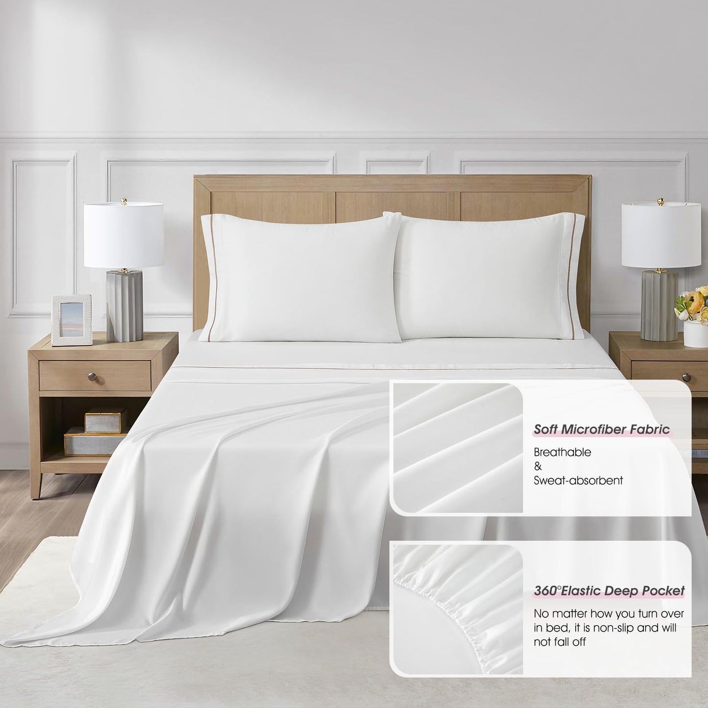 LANCO MODERN LIFESTYLE Blush King Size Comforter Set, 15 Pieces, Damask Jacquard Woven, Bedding Set with Sheets, Room in a Bag, Comforter, Bed Skirt, Pillow Shams and Decor Pillows, Curtains