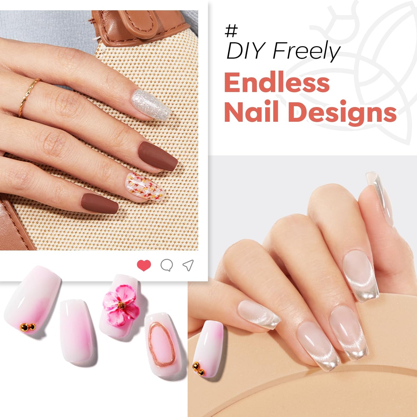 modelones Short Coffin Nail Tips, 360pcs Pre-etched 15 Sizes Clear Fake X Nail Gel Press On Full Cover Half Matte Acrylic Gel Tips for Extension Salon