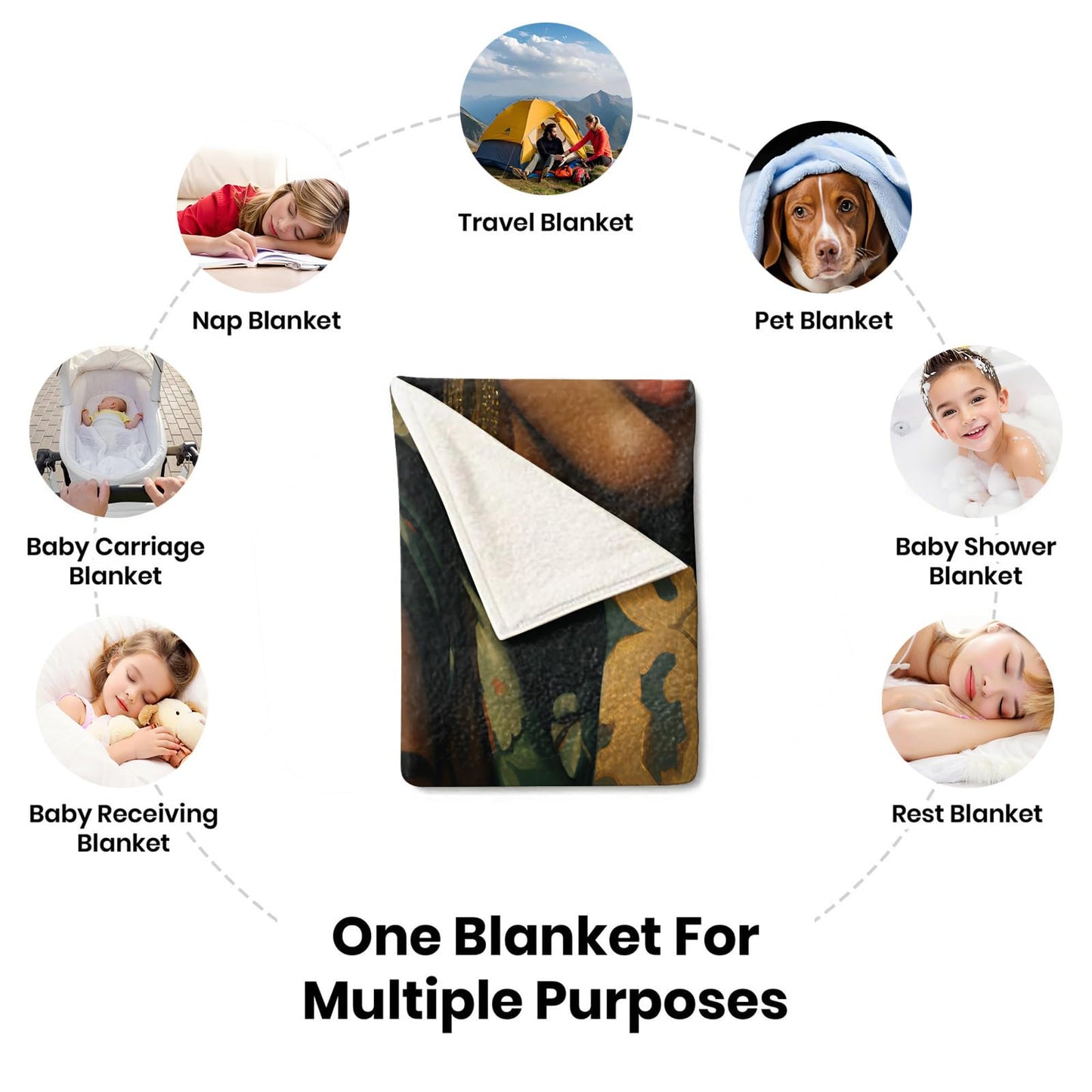 African Woman Throw Blanket African American Blankets for Couch Bed Sofa Black Woman Blankets and Throws - Super Soft Cozy Fuzzy Plush Flannel Blanket & Gifts