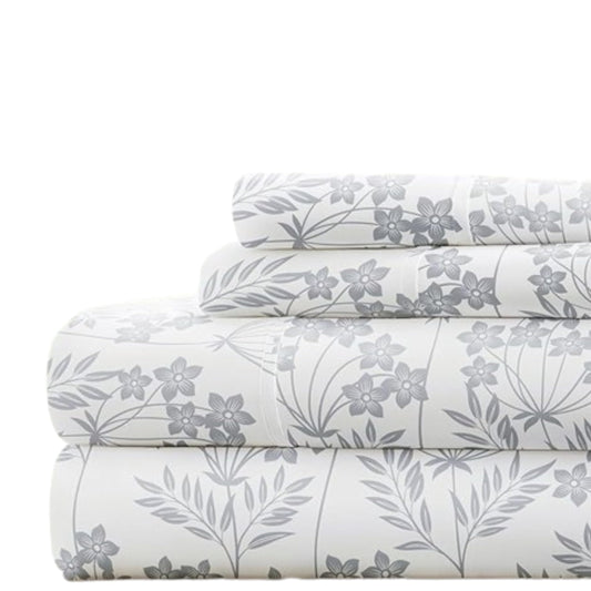 Linen Market 4 Piece Full Bedding Sheet Set (Light Blue Floral) - Sleep Better Than Ever with These Ultra-Soft & Cooling Bed Sheets for Your Full Size Bed - Deep Pocket Fits 16" Mattress