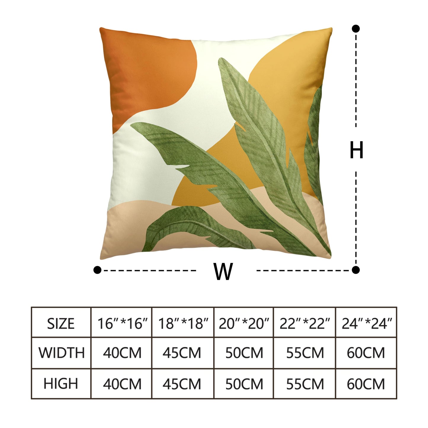Kwlegh Abstract Boho Pillow Covers 18X18 Tropical Leaves Throw Pillow Covers Set of 2 Modern Palm Tree Decorative Pillow Case for Living Room Couch Patio Home Decor