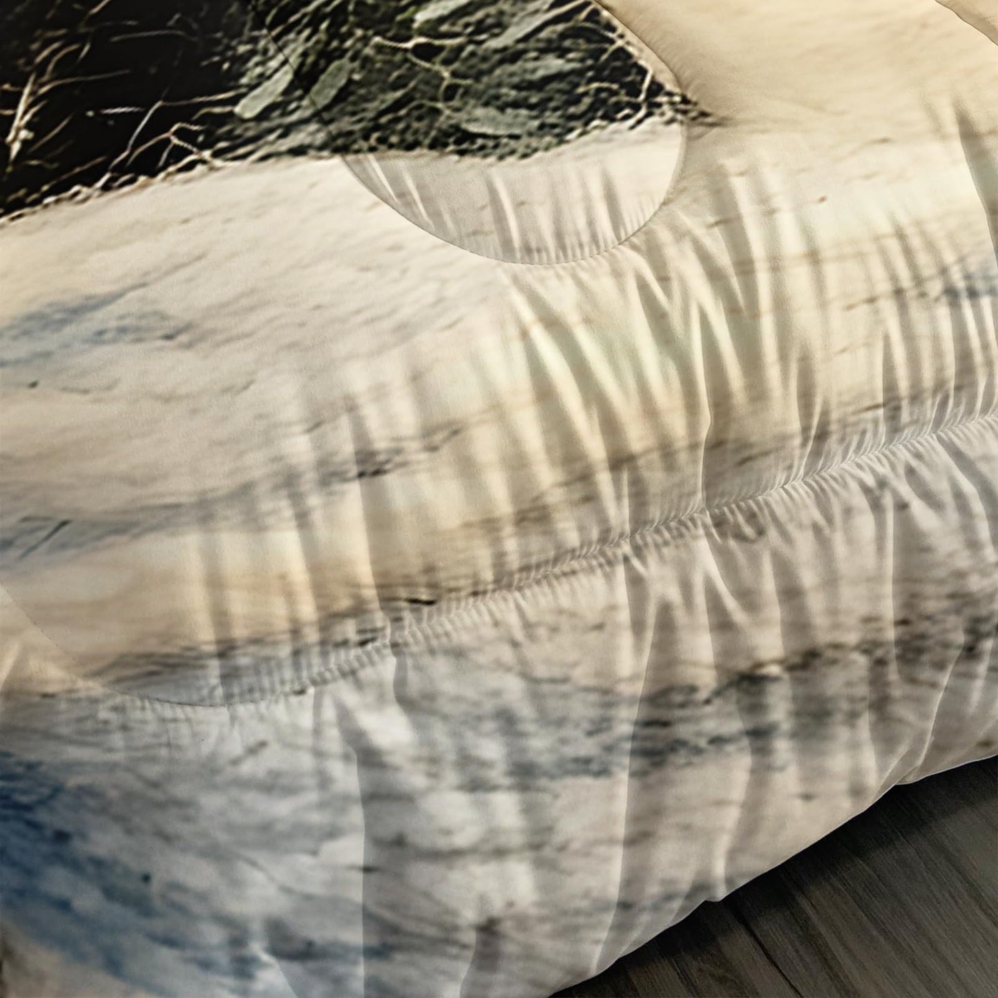 XYNHML Cartoon White Snowman Theme Comforter 3Pcs Twin Starry Sky Night Cedar Snowfield Bedding Set for Kid Teen Girl Boy Teen Adult Moon Star Snowflake Quilt Bed Decor with 1 Comforter+2 Pillowcases