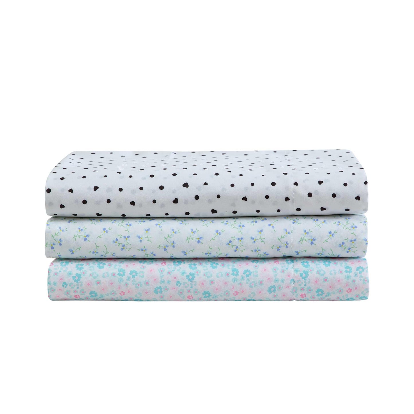 Betsey Johnson - Queen Size Sheet Set, Ultra-Soft Bedding with Smooth Feel, Deep Pockets, Bed Sheets with Matching Fitted Sheet & Pillowcases (Ballet Floral Blue)