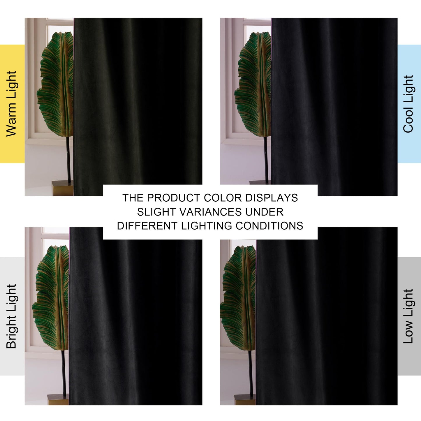 NICETOWN Black Velvet Curtains 72 inch Long for Dining Room - Blackout Thermal Insulating Soft Drapes for Half Window, Rod Pocket and Back Tab Design W42 x L72, 2 Panels