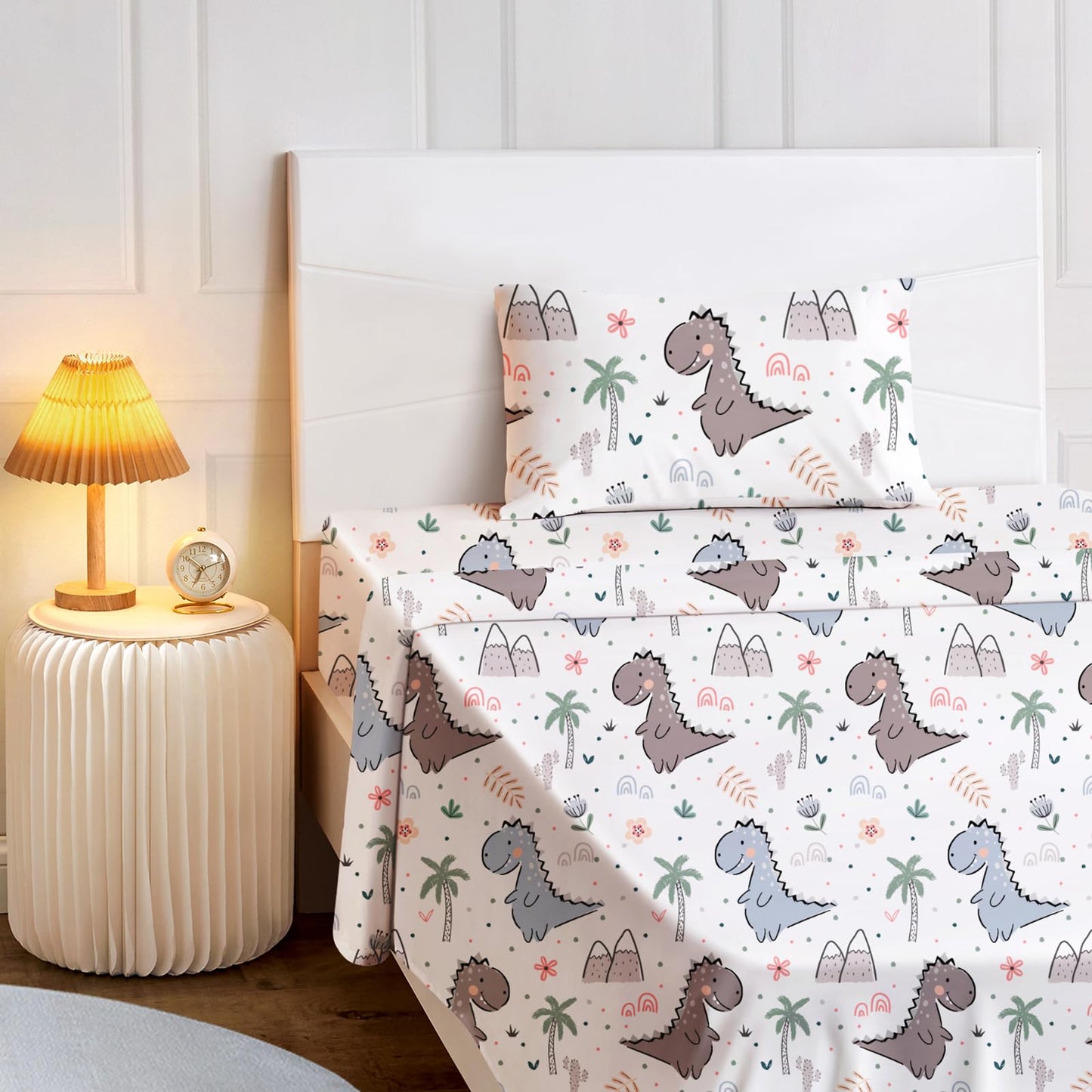 BYSURE Twin Sheets Set Kids(Christmas Snowman, Navy Blue), 3 Pieces Easy Fit Deep Pocket Sheets Set, Breathable Wrinkle-Free Microfiber Bedding for Children