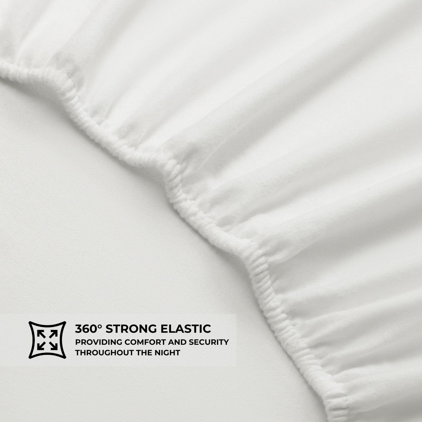 Featherhead 100% Cotton 4PCs Flannel Sheet Set | Double-Brushed for Extra Softness, Warm & Breathable, Extra Deep Pockets fits Up to 17” (White, Full)