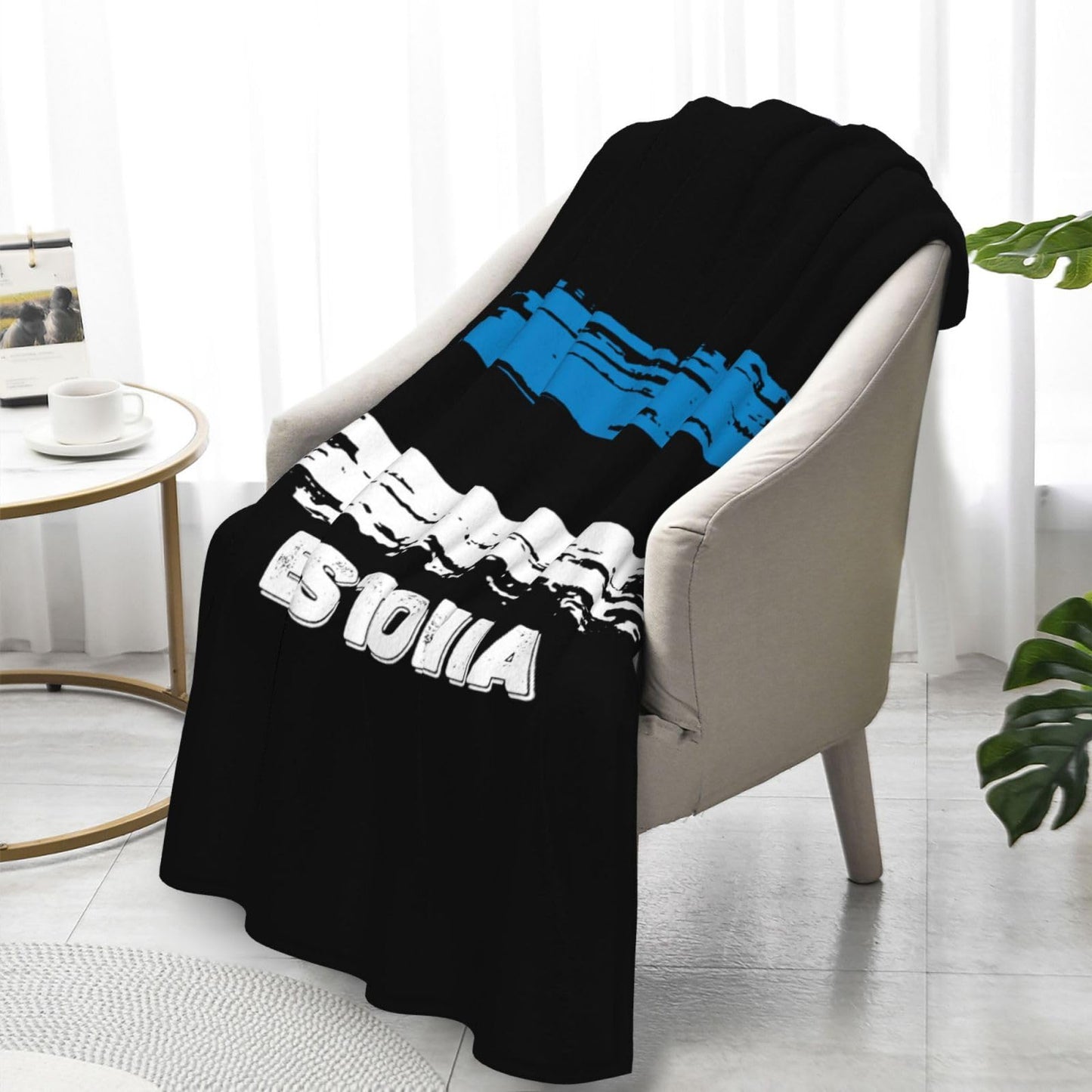 Estonia Flag Throw Blanket Lightweight Flannel Fleece Blankets Warm and Cozy Throws for Winter Bedding and Couch 30x50 Inches Thick