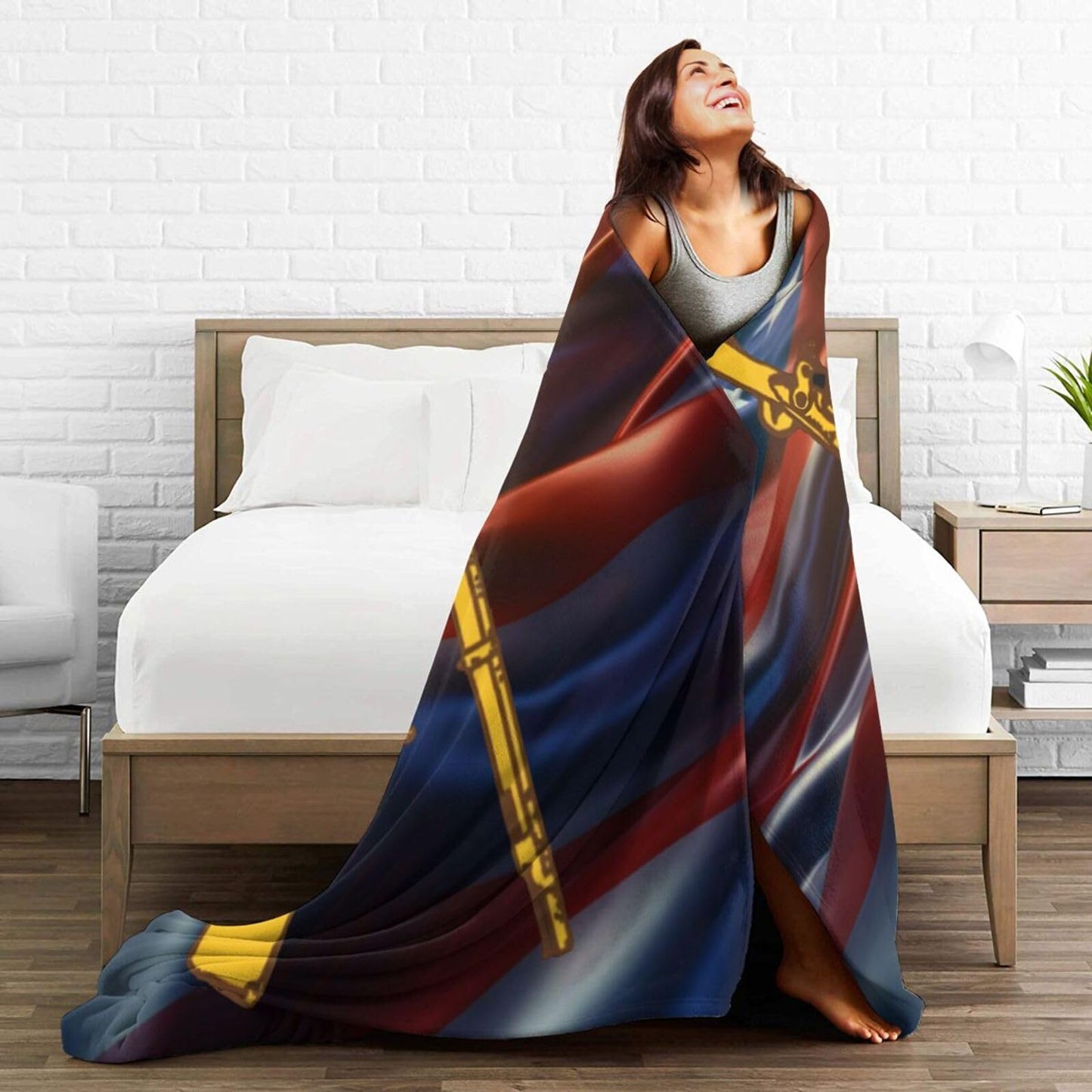 US Army Infantry 02 Blanket Flannel Soft Lightweight Warm Bedding Decor Gifts 50"x40"