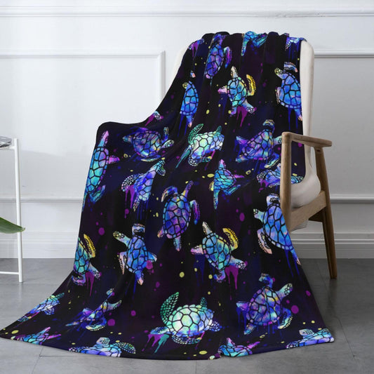 Sea Turtles Blanket Throw Blanket for Bed Soft Cozy Fluffy Couch Blankets Fleece Blanket Throw Gifts for Women Men Girls Boys 50"x40"