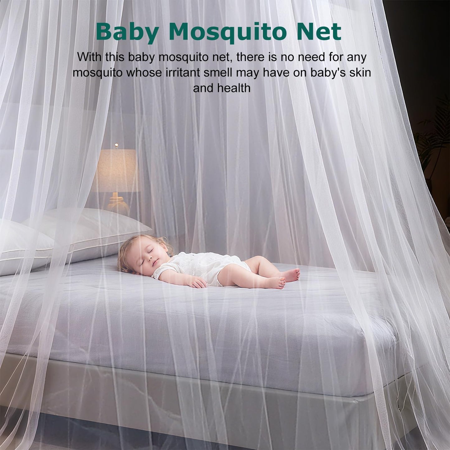 STOBOK Mosquito Net,Baby Canopy Bed Netting,