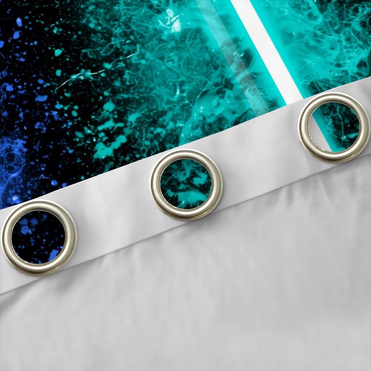 Feelyou Lightsaber Curtains for Girls Boy Home Decoration Lightsaber Rod Pocket Thermal Insulated Blue Teal 2 Panels Window Curtains Darkening Drapes for Bedroom Living Room 42W X 63L Inch