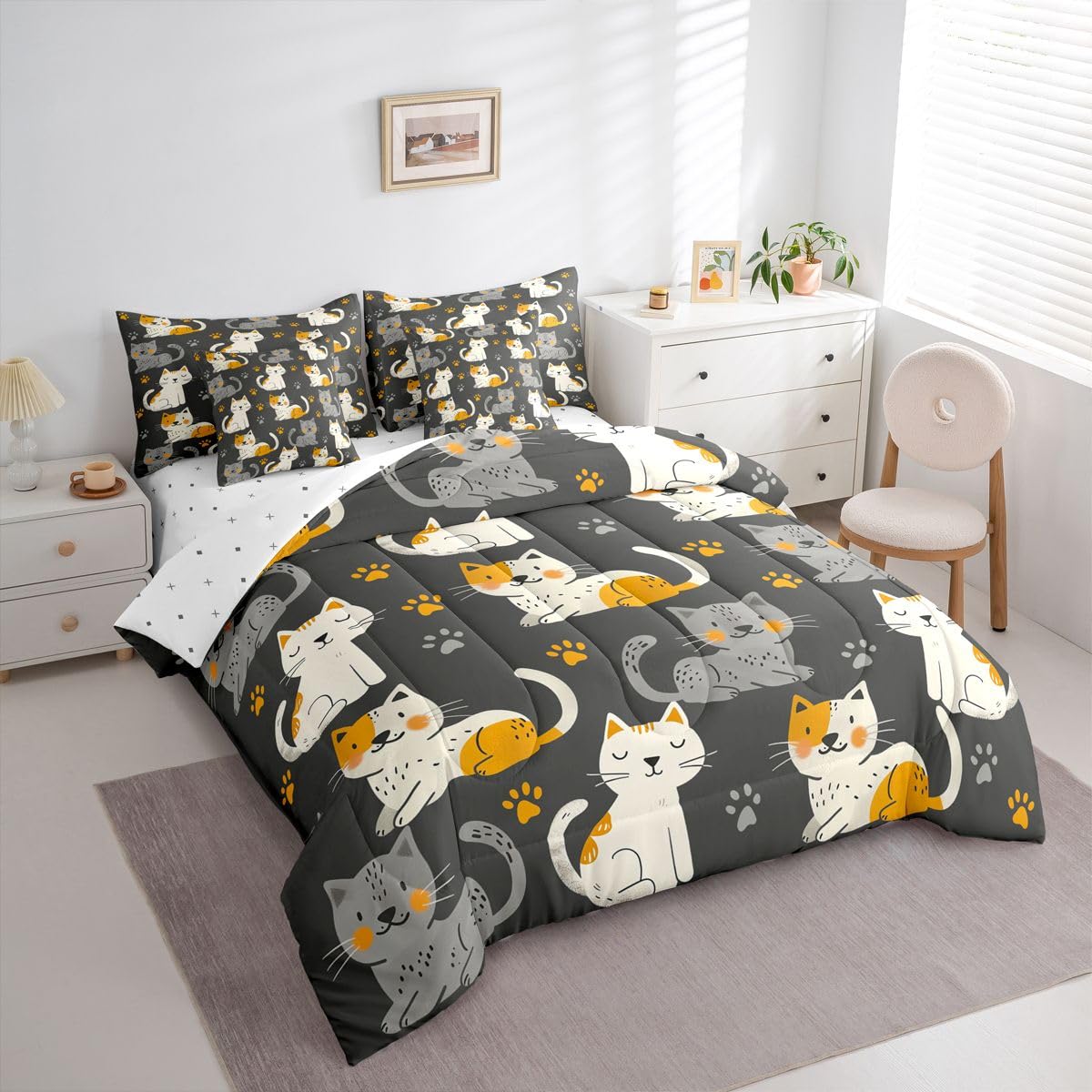 jejeloiu Boho Comforter Set with Sheets 7 Piece Twin Size Southwest Native American Design Bed in a Bag Kids Boys Girls Western Decor Bedding Set Bedroom Decor Breathable Soft Lightweight Microfiber