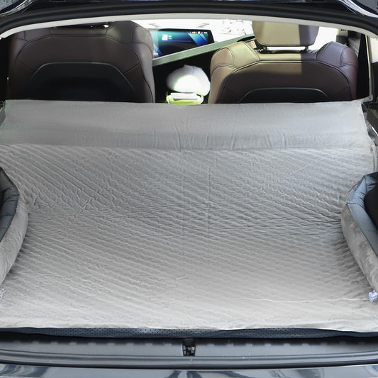 Ocryneiy Universal SUV Air Mattress – Inflatable Car Bed for Camping with Anti-Collision Side Guards,Dual Safety Valve,12V Car Pump & Carry Bag, Fits SUV MPV Sedan for Travel Nap, Gray