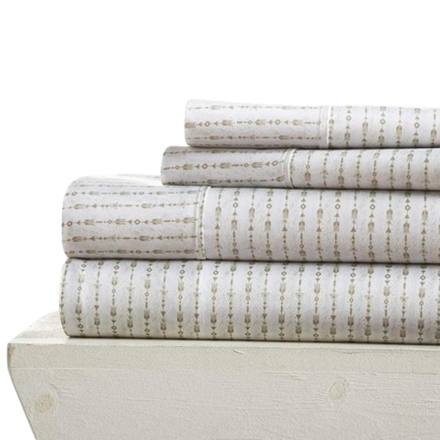 Linen Market 4 Piece Full Bedding Sheet Set (Sage Arrows) - Sleep Better Than Ever with These Ultra-Soft & Cooling Bed Sheets for Your Full Size Bed - Deep Pocket Fits 16" Mattress