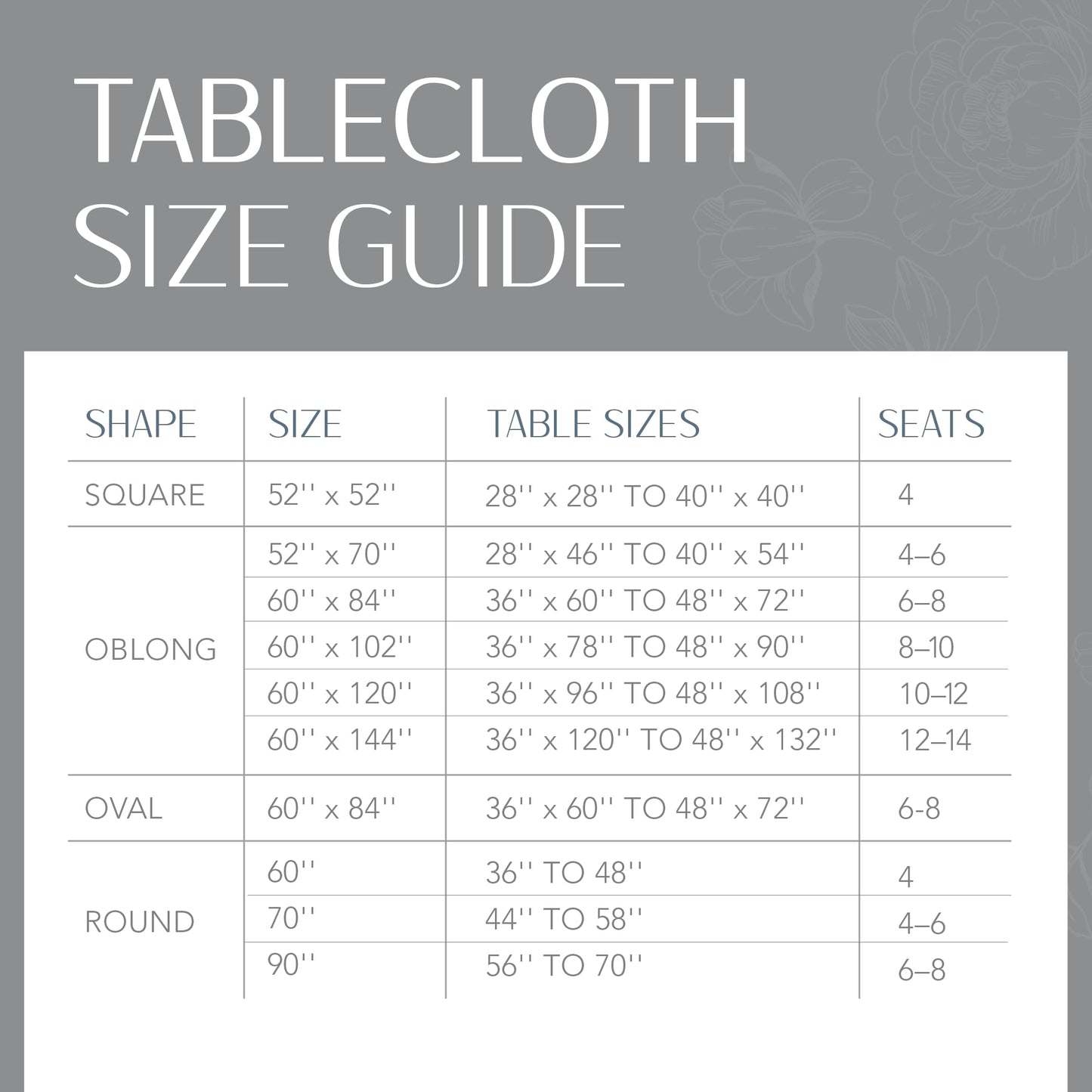 Threadmade Continental Solid Texture Water Resistant Tablecloth, Navy - 52" W x 70" L