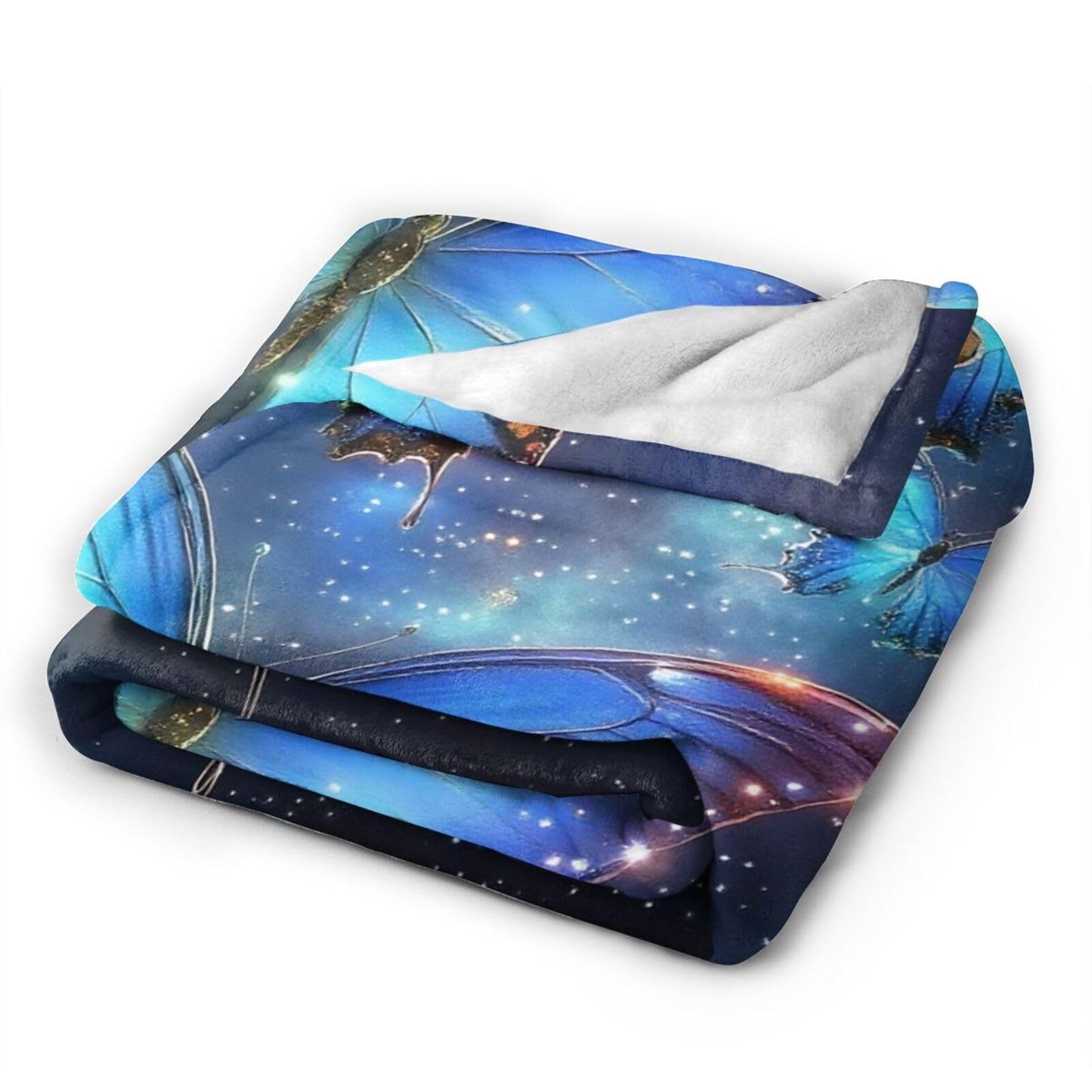 Butterfly Blanket Butterflies Blankets Fleece Plush Flannel Super Soft Cozy Fuzzy Warm Lightweight Stuff Butterfly Decor Gifts for Boys Girls Kids Adults Men Women 40" x 50"