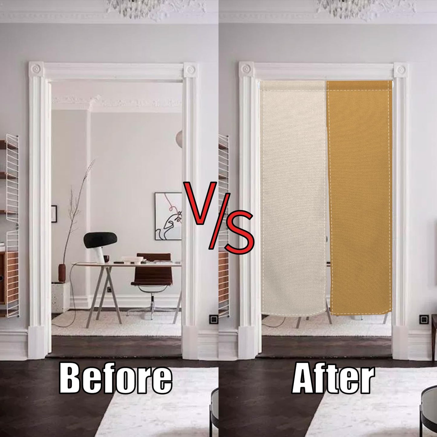 XMJJKUF Long Noren Japanese Doorway Curtain Japanese Window Treatment Feng Shui Door Curtain Tapestry Panel for Wall Hanging Room Privacy Divider Home Kitchen Decorations,33.5"x 70.9"
