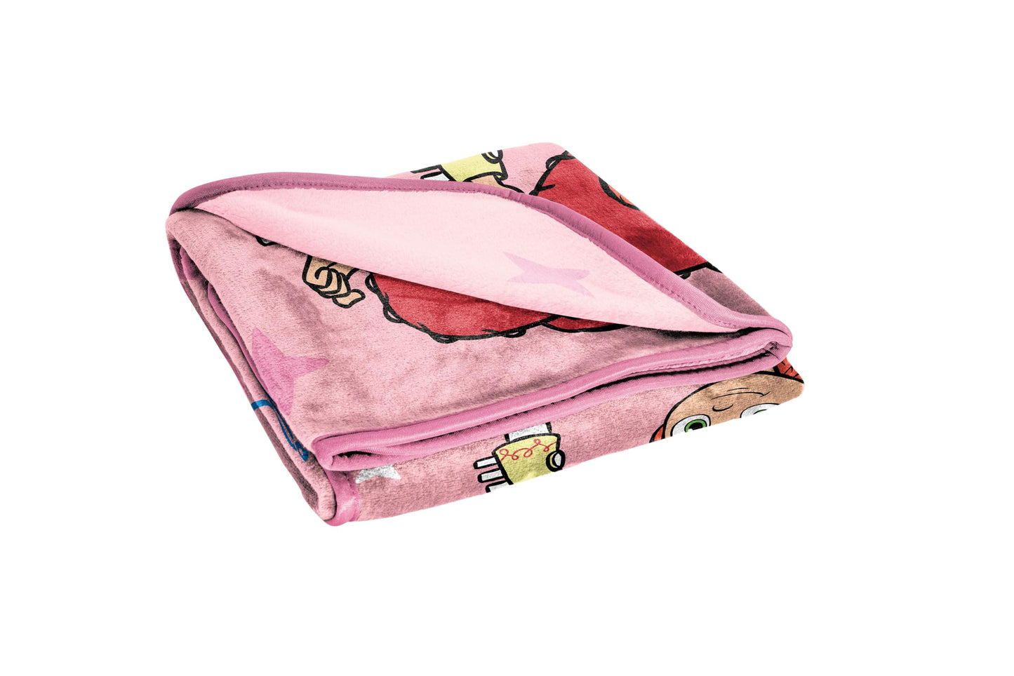 Jay Franco Plush Throw Blanket – 46" x 60" Inches Kids Hero Soft & Cozy Fleece Throw for Bedroom & Couch Décor, Official Licensed Product, Pink - Toy Story Jessie