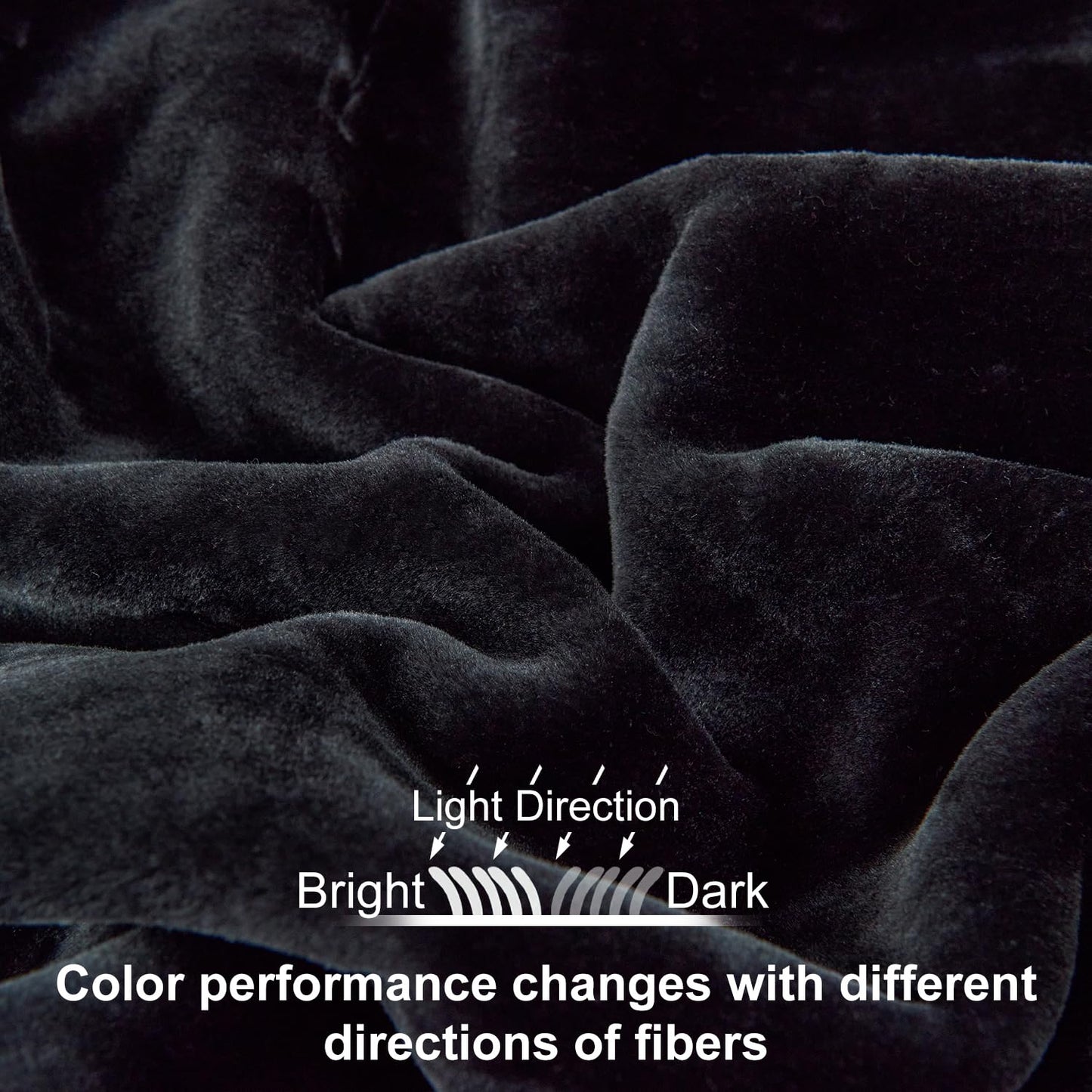 JYK Fleece Plush Blanket - 3.5 LB, 1 Ply Lightweight Korean Style Mink Blanket, Queen 79" x 91" - Super Soft, Warm & Cozy, Microfiber Bed Blanket for All Seasons, Black