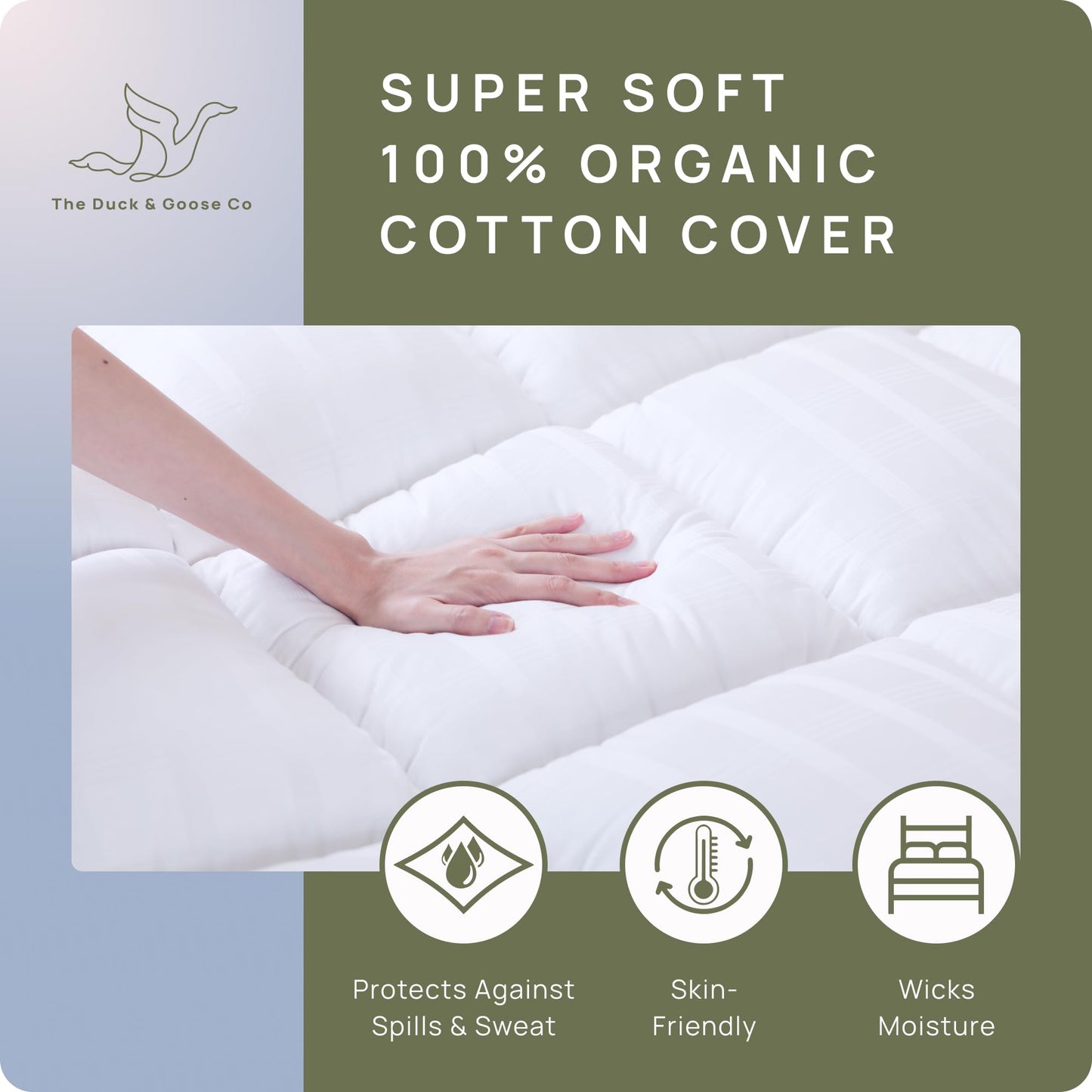 Extra Thick Pillow Top 3 Inch Mattress Topper Queen Size for Firm Mattress, Cooling Fluffy Cotton Hotel Mattress Bed Topper for Cloud Like Sleep & Back Pain, Plush Soft Pad, Fit to 6"-22" Mattress