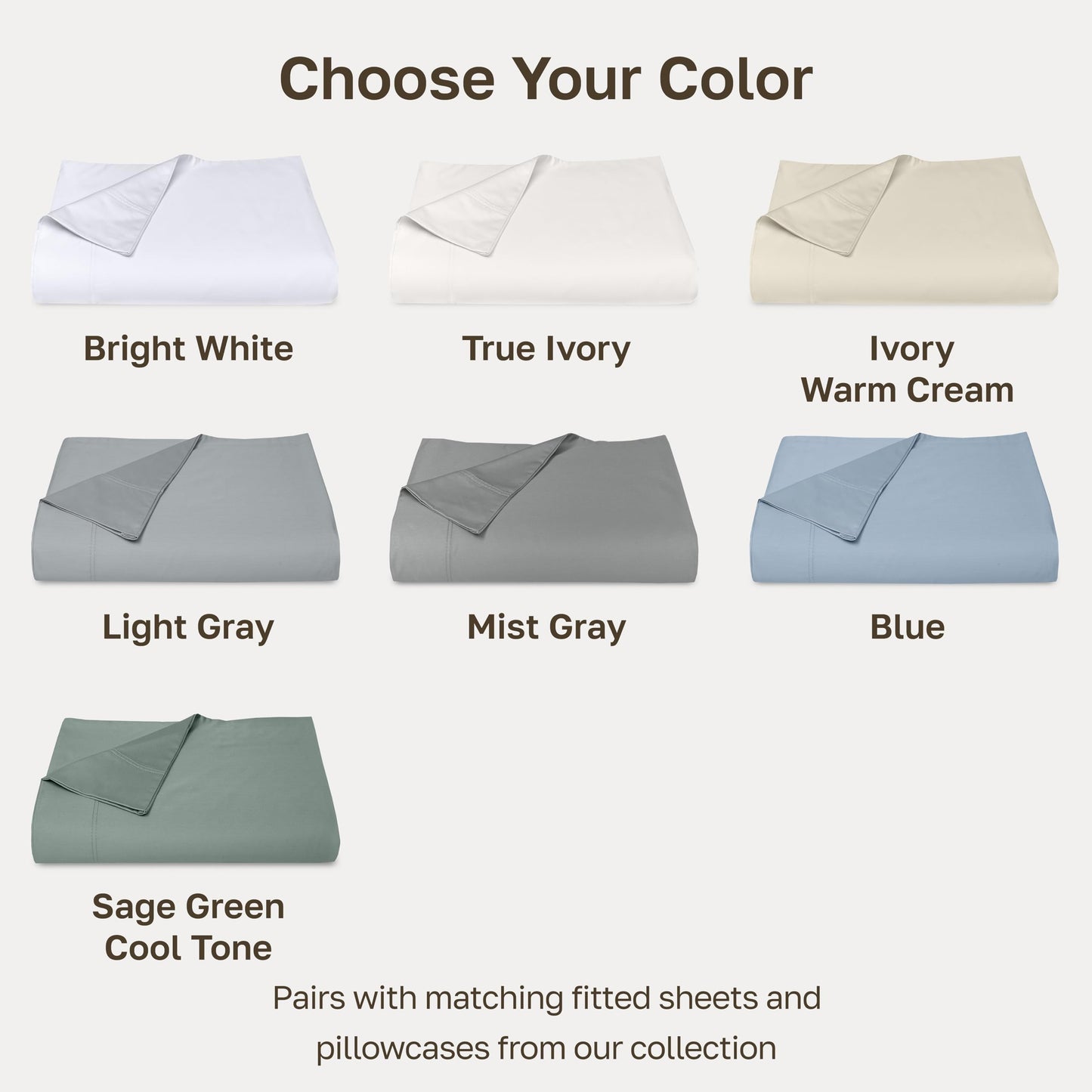 California Design Den King Size Flat Sheet Only - 100% Cotton, 600 Thread Count, Soft and Breathable Top Sheet, Sateen Weave, Premium-Feel Bedding, Featuring Foot Side Indicator - Light Grey
