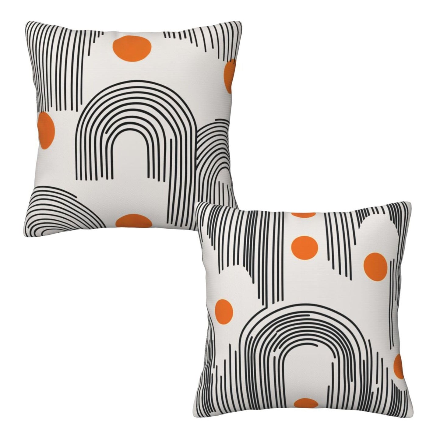 Mshutbna Mid Century Modern Throw Pillow Covers 18x18 inch Set of 2 Pillow Case Cushion Cover for Home Sofa Couch Living Room Car Decor