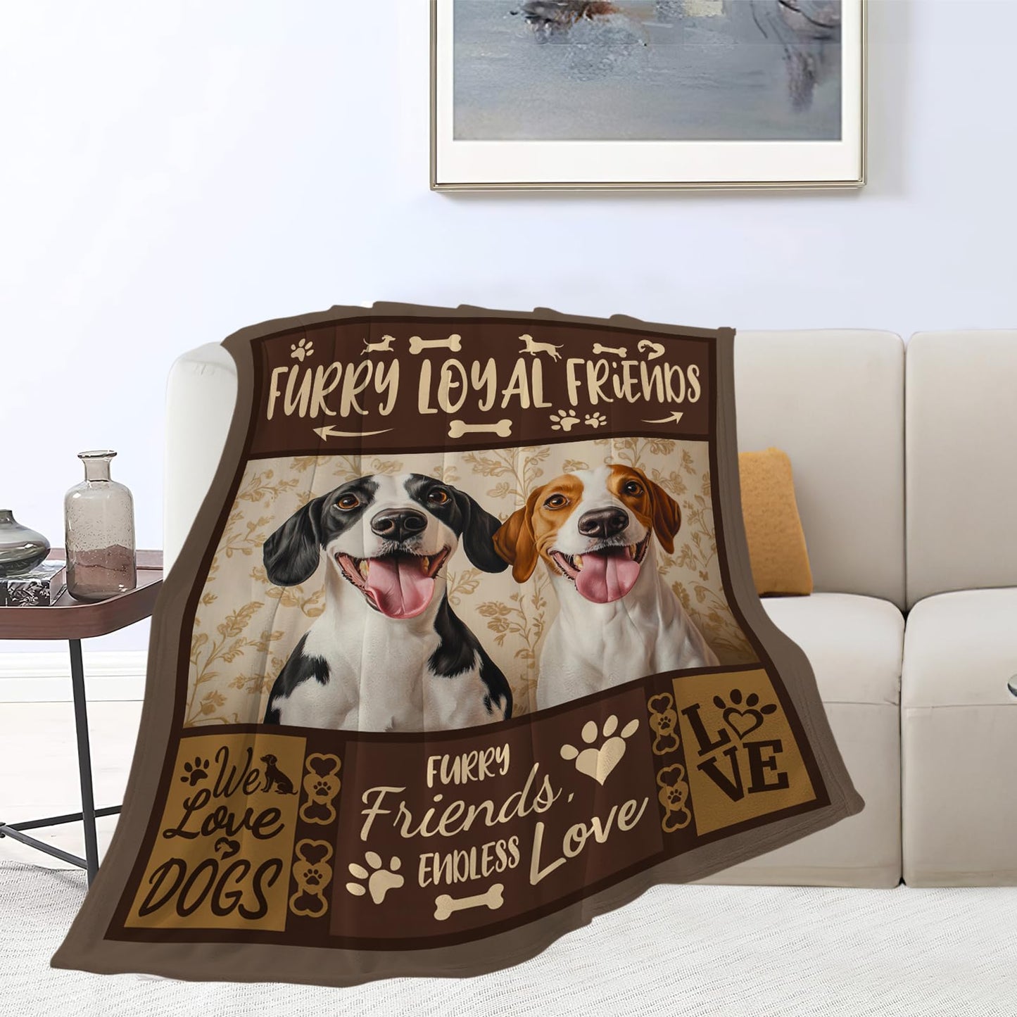 Beagle Blanket, Dog Throw Blanket, Beagles Gifts, Dogs Blankets, Beagle Stuff Fleece Flannel Plush for Women Men Boys Girls Lovers Adults Soft Bedding for Sofa Bed Office Home Decor 40"X50"