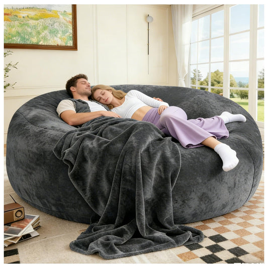 Big Bean Bag Chairs for Adults ，6FT Bean Bag Chair with Filler Memory Foam Chair Super Soft Plush, Living Room Furniture, Suitable for bedrooms, Comfy Lounge Reading Chairs