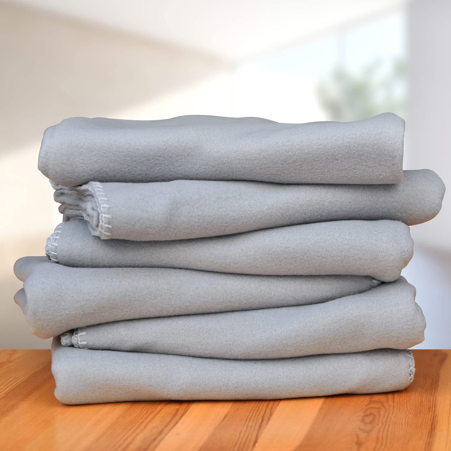 Special SG Glory Fleece Throw Blankets Bulk Fleece Blankets Solid Wholesale Lightweight Warm Soft for Pet Bed Sofa Couch Office Wedding Gifts Travel Seasons (Grey, Pack of 6-50x60 Inches)
