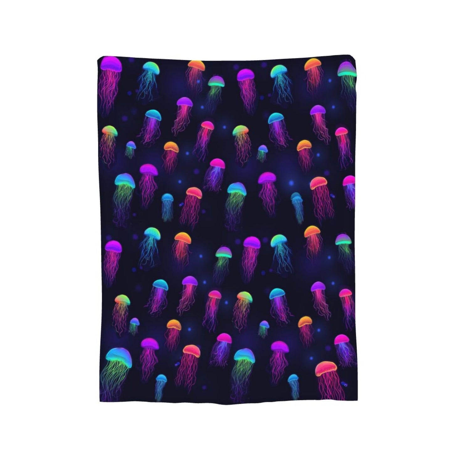 Jellyfish Blanket Jellyfish Decor Cozy Animal Throw Super Soft Plush Flannel Fleece Blanket Gift for Kids Adults Men Women Ultra Warm & Lightweight Flannel, 50"X40"